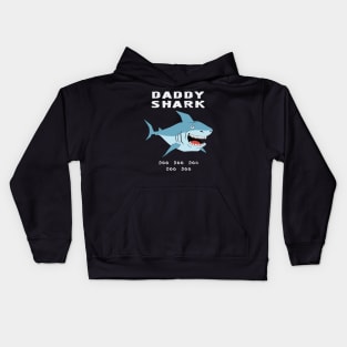 Daddy Shark T-Shirt Gift For Father Kids Hoodie